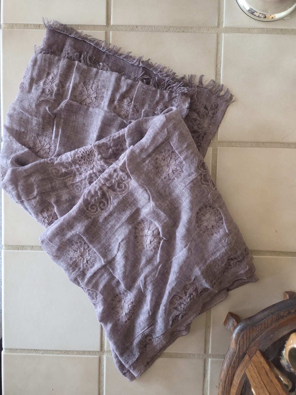 Lavender Textured Pashmina/Wrap